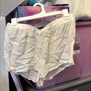 Women's Cream lounge Shorts/swim cover